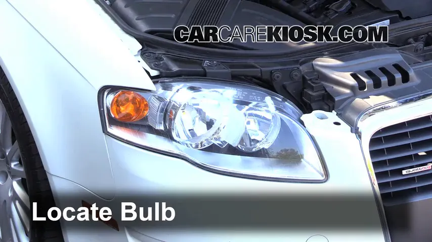 2006 Audi A4 Quattro 2.0L 4 Cyl. Turbo Lights Turn Signal - Front (replace bulb)
